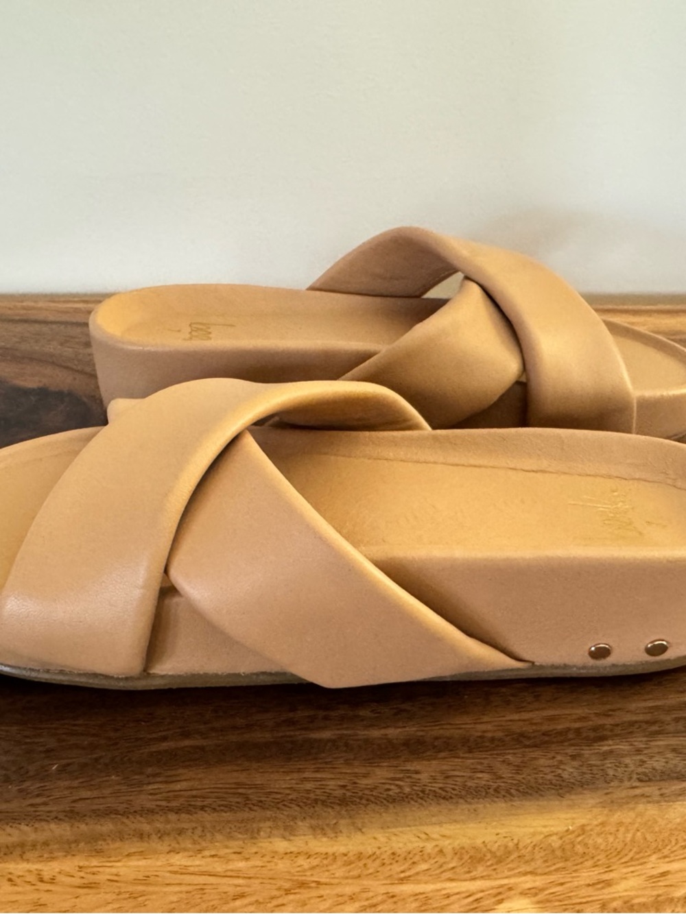 Beek Rhea Platform Cross-Strap Slide Sandals - Picture 4 of 7
